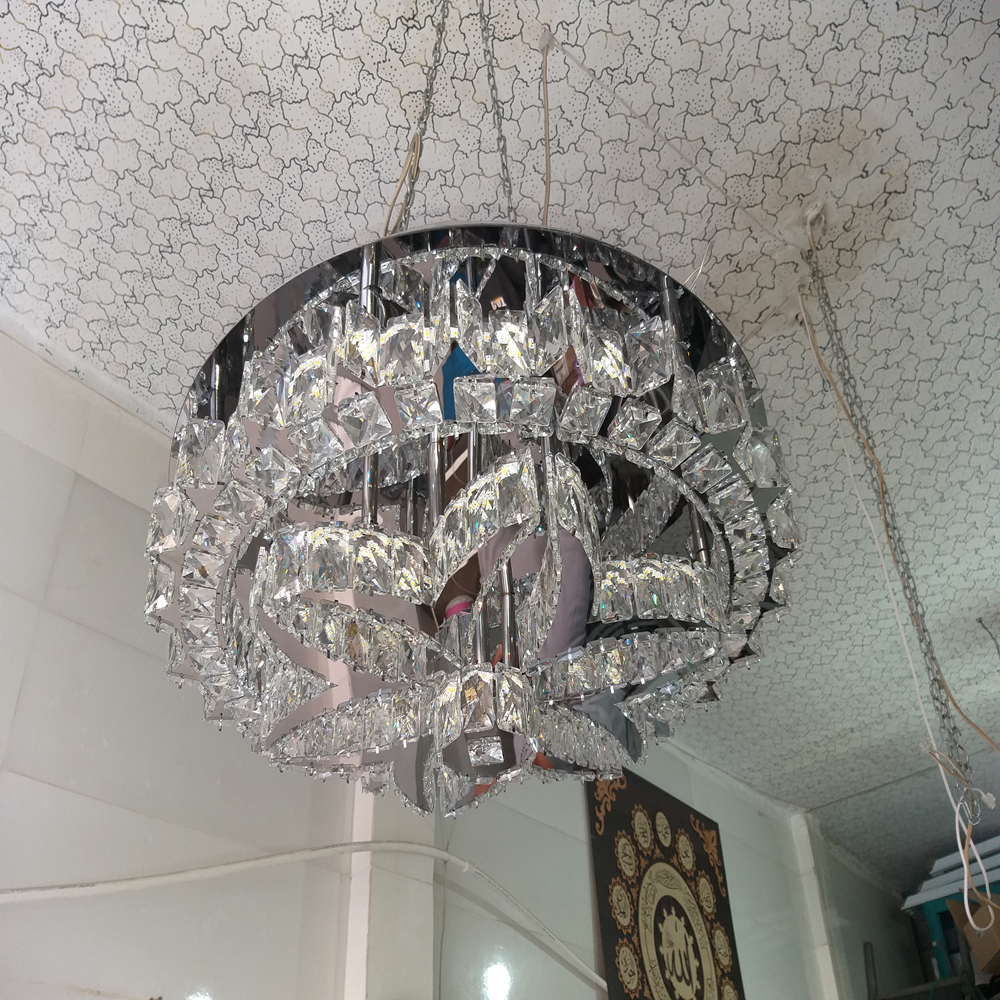 لوستر کریستالی سقفی ۶۰ سانتیمتر مدل «گل»