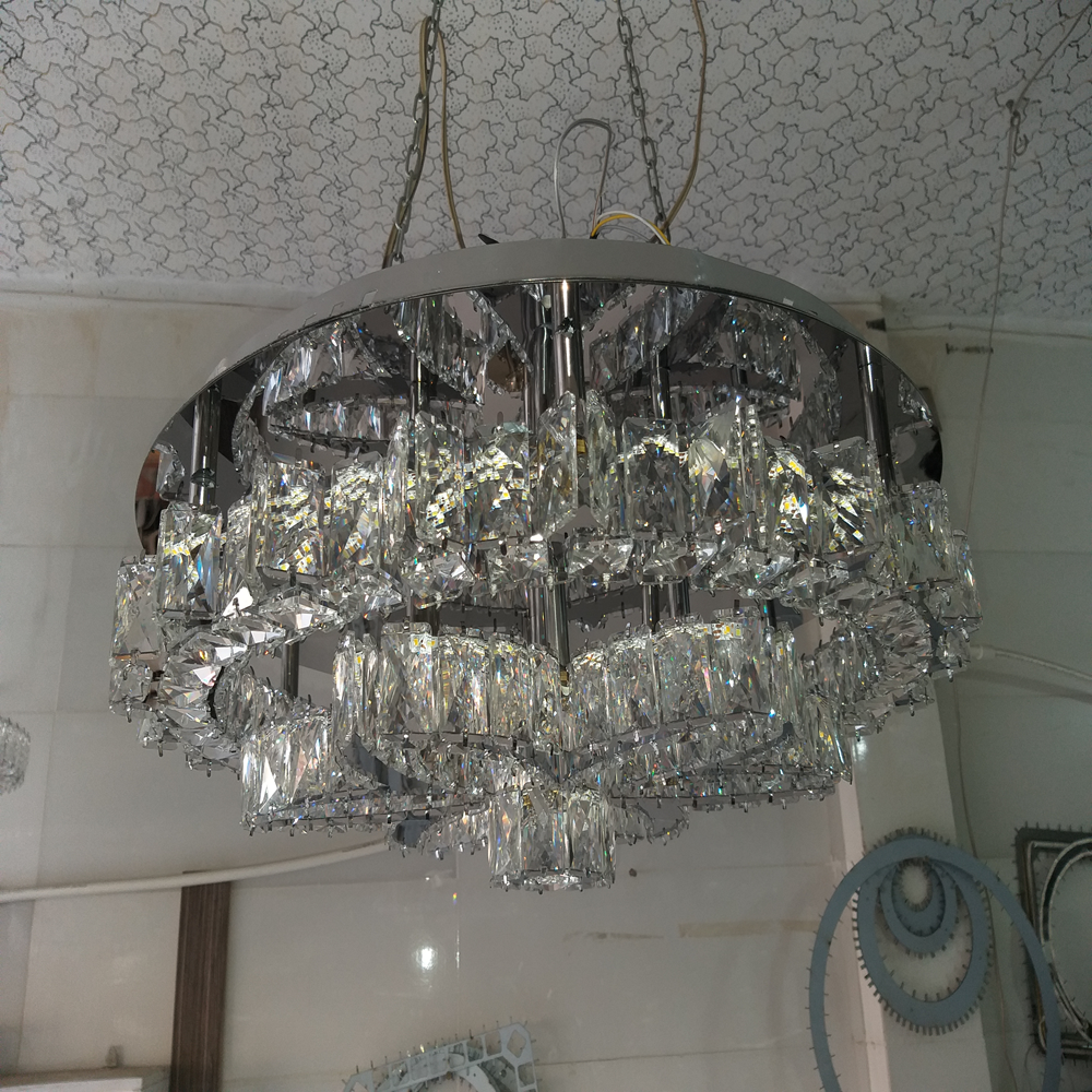 لوستر کریستالی سقفی ۶۰ سانتیمتر مدل «گل»