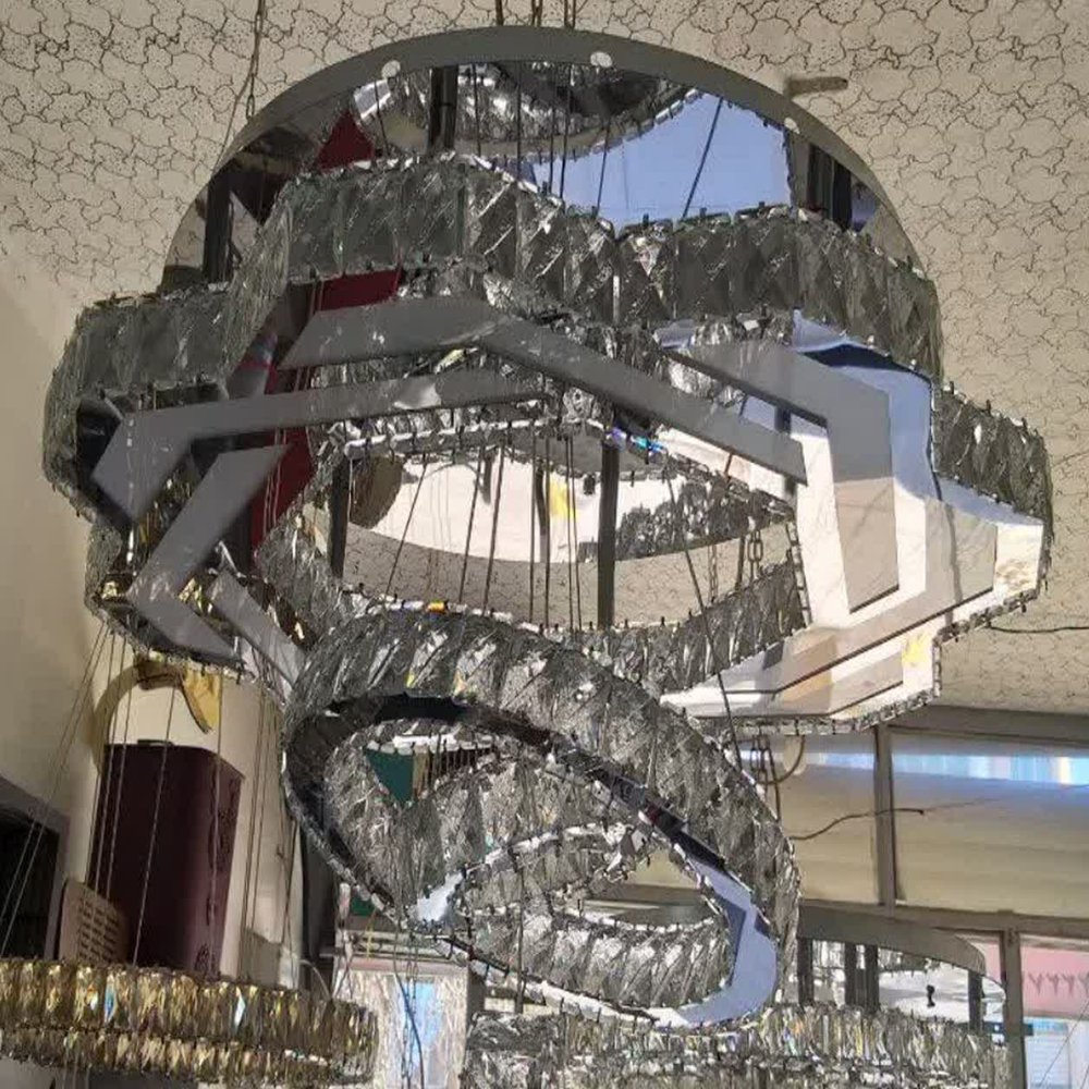 لوستر سقفی ۷۵ سانتیمتر مدل «پولیگان»