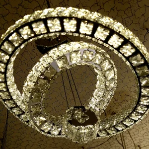 آویز حلقوی سه طرفه کریستال 50 30 10